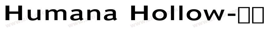 Humana Hollow字体转换
